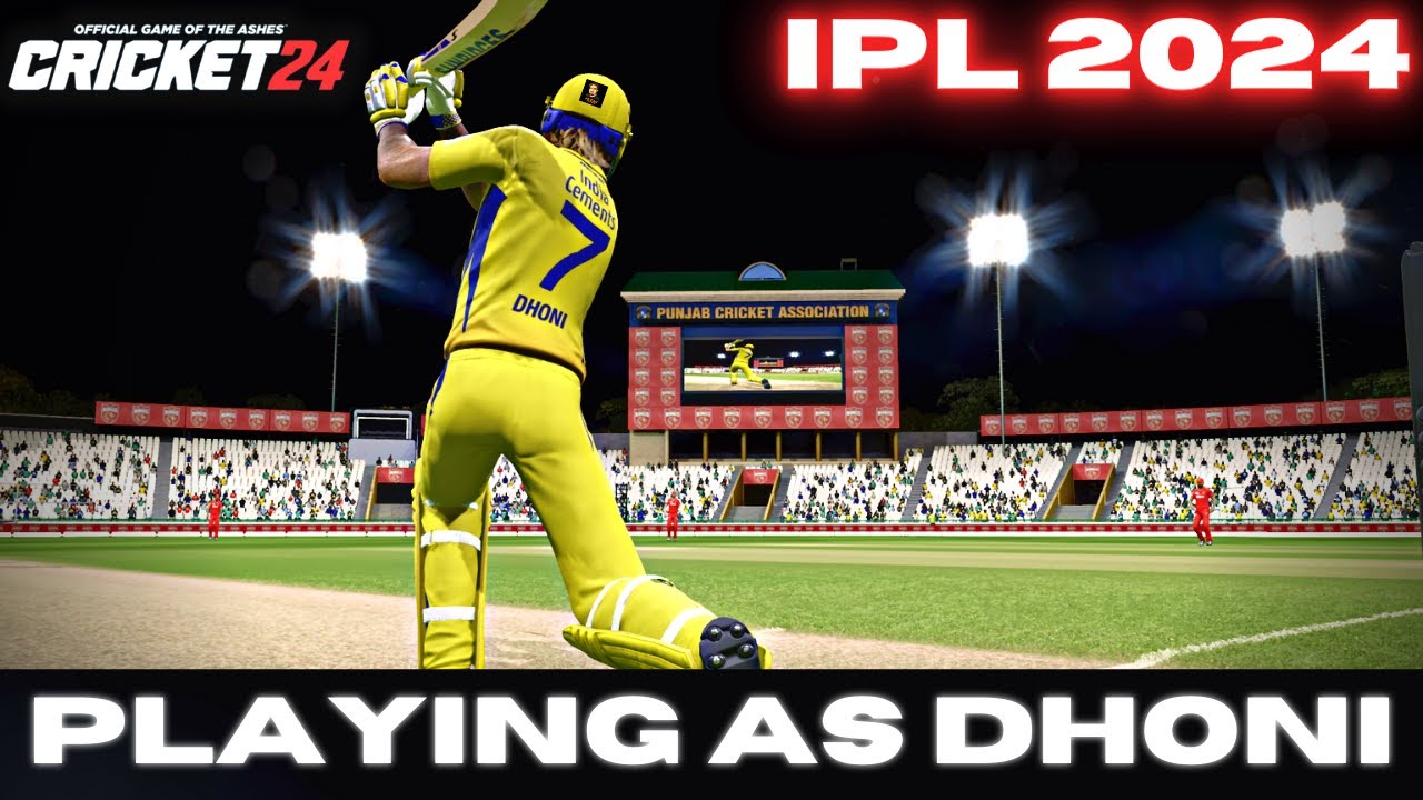 IPL 2024 Playing As MS Dhoni In Cricket 24 | RtxVivek