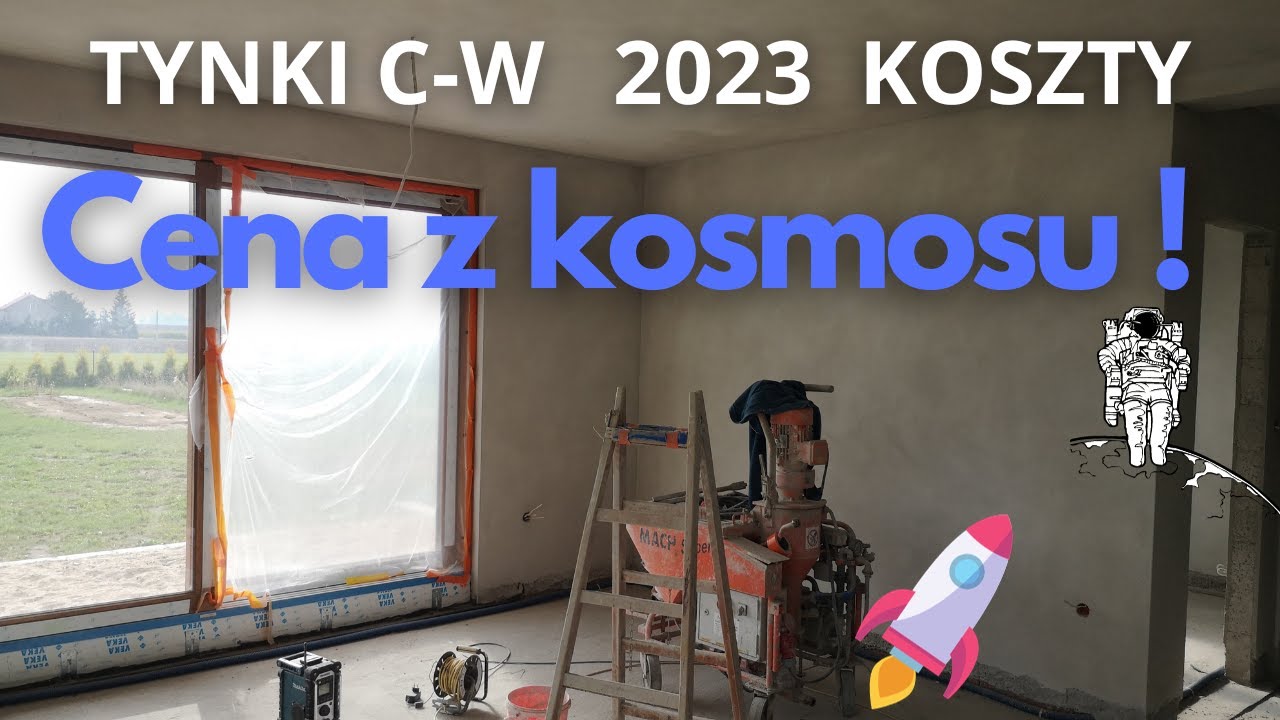 Tynki cementowo wapienne 2023. Koszty  ➜63/100 🏠 #jaskółka4zgarażem