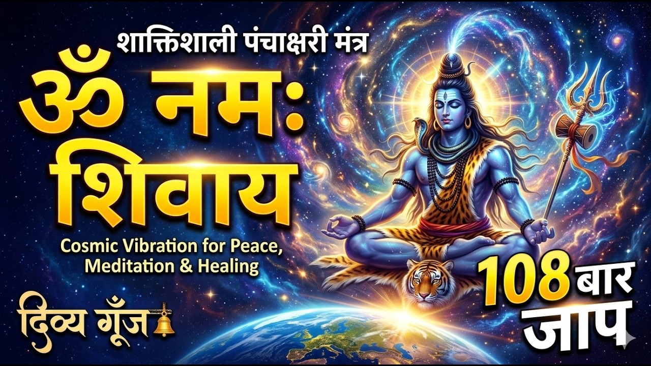 ॐ नमः शिवाय जाप | Om Namah Shivaya 108 Times Chanting | Cosmic Meditation Music
