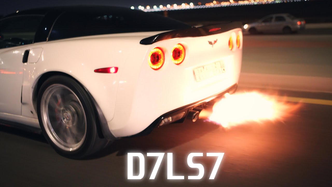 كورفيت دحماس LS7 كام ثلاجة ( تسارع بنزين محطة 🔥🤍)