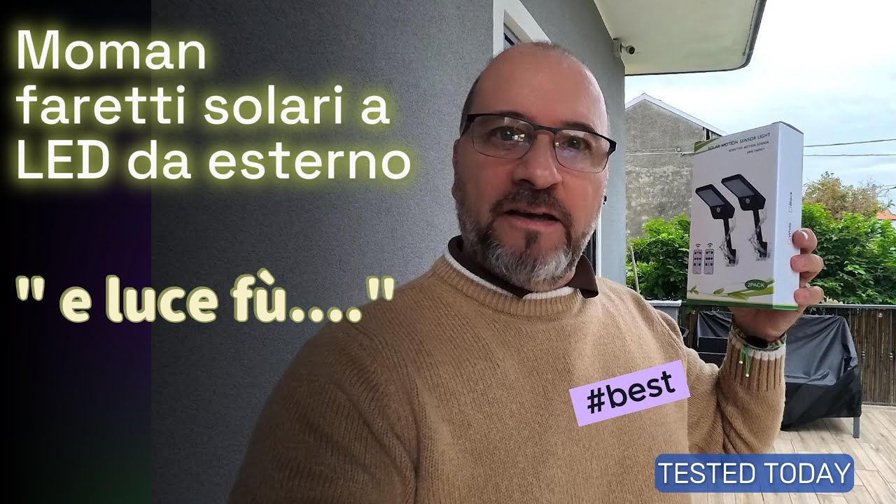 Moman faretti solari a LED Mai pi&ugrave; buio in giardino GRAZIE a questa soluzione GENIALE