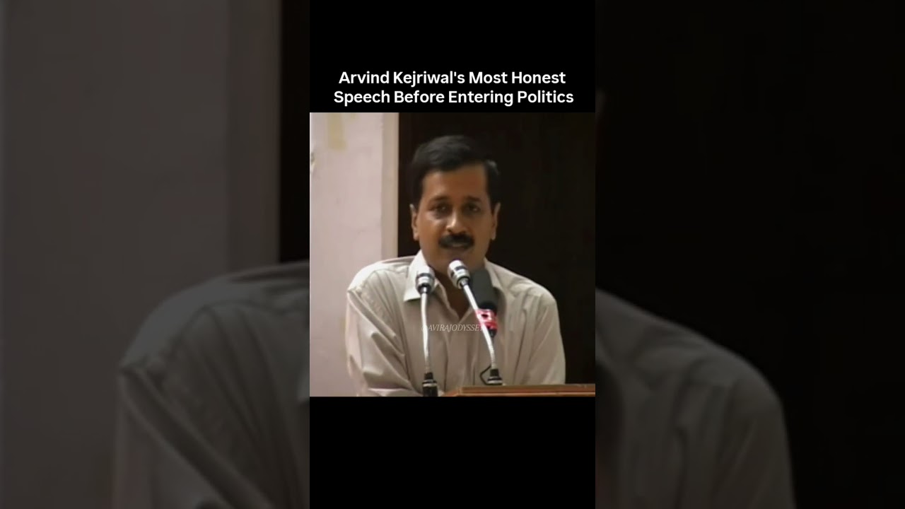 Kejriwal's Most Honest Pre-Politics Speech #shorts
