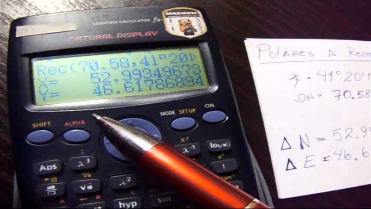 Función POL y REC - Conversión de polares a rectangulares y viceversa en #calculadora científica