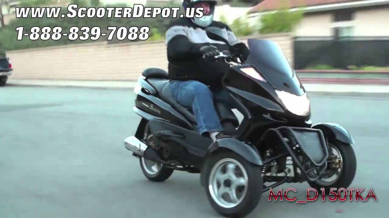 MC_D150TKA, Sunny 150cc 3 Wheels Trike Scooter at ScooterDepot.us for $ 1,999