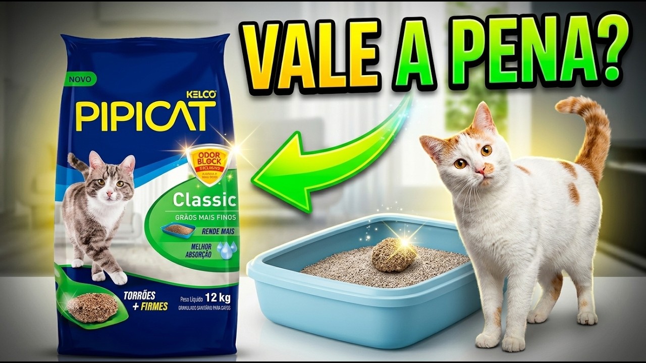 NOVA areia Pipicat Classic grãos mais finos. Areia higiênica para gatos - Gatil Hauser