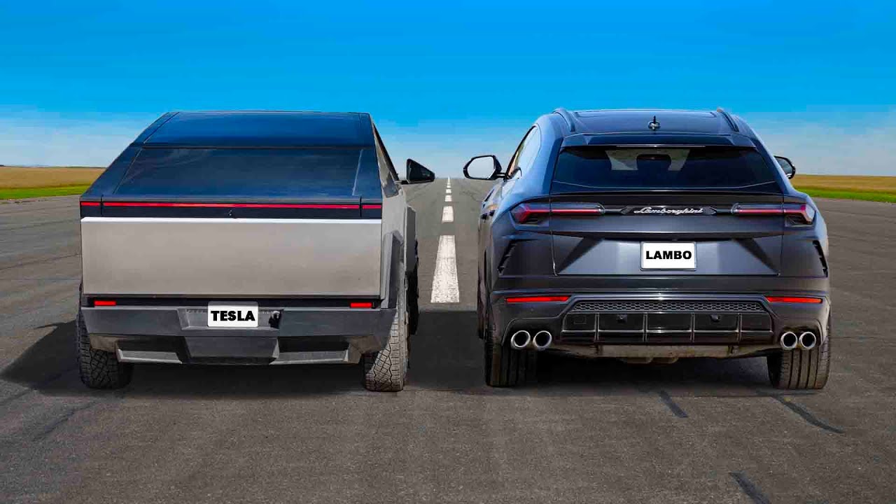 Tesla Cybertruck vs Lamborghini Urus: ARRANCONES