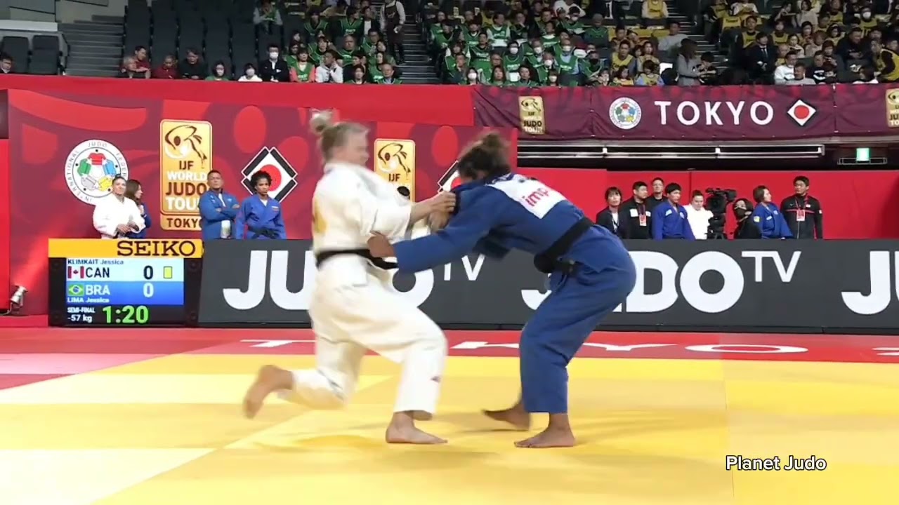 Jessica KLIMKAIT 🇨🇦 🆚️ Jessica LIMA 🇧🇷 | полуфинал /-57кг | Большой Шлем Токио 2023