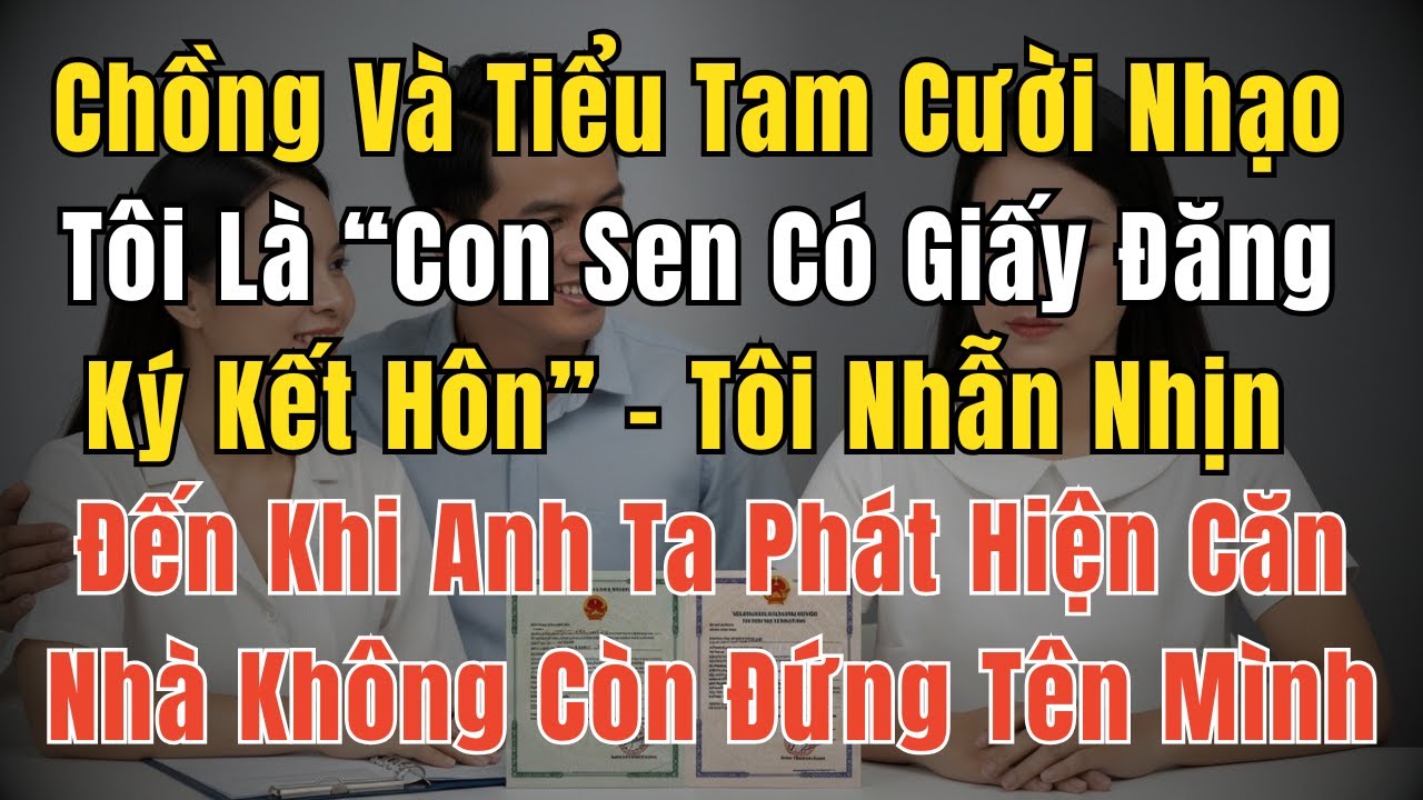 Chồng Và Tiểu Tam Cười Nhạo Tôi Là “Con Sen Có Giấy Đăng Ký Kết Hôn” – Tôi Nhẫn Nhịn Đến Khi Anh Ta