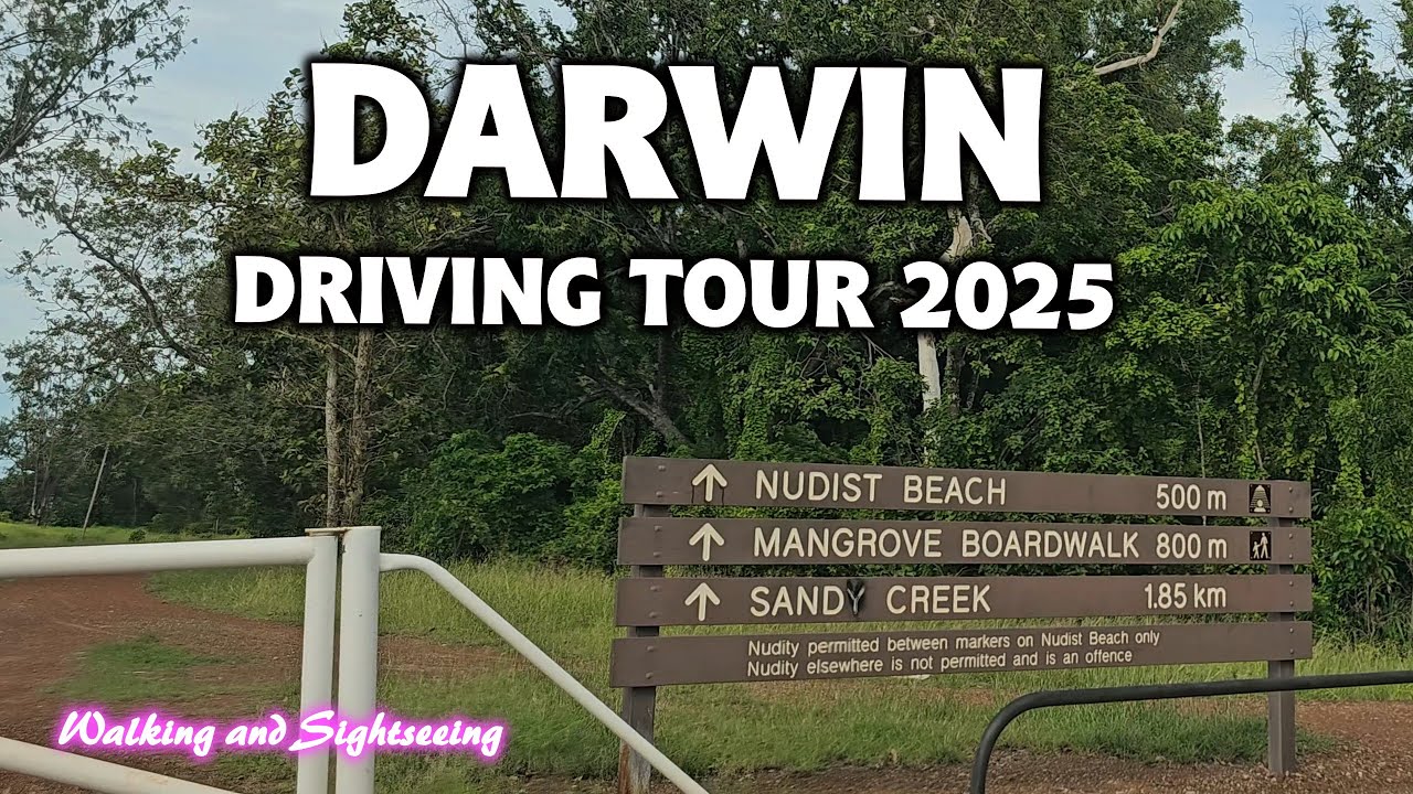 DARWIN CITY NORTHERN TERRITORY AUSTRALIA 🇦🇺 DRIVING TOUR 2025🚗CASUARINA COASTAL RESERVE🌳NUDIST BEACH