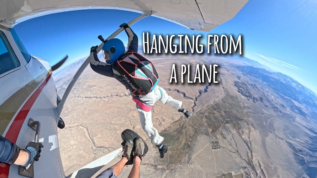 Hanging from a Plane Over the Sierras | Bucket List Skydive | GoPro POV