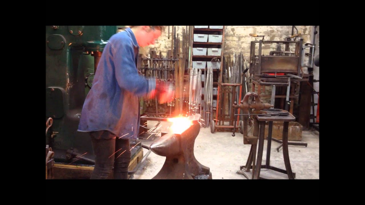 Cecilie Robinson Fire Welding at Ironart - Feb 2014