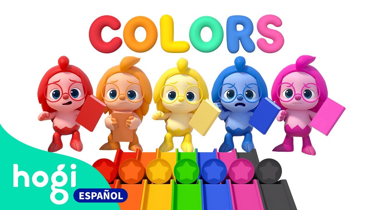 [TODO] ¡Aprende los Colores en Inglés! | Tobogán y Amigos Coloridos | +Mix | Hogi en español