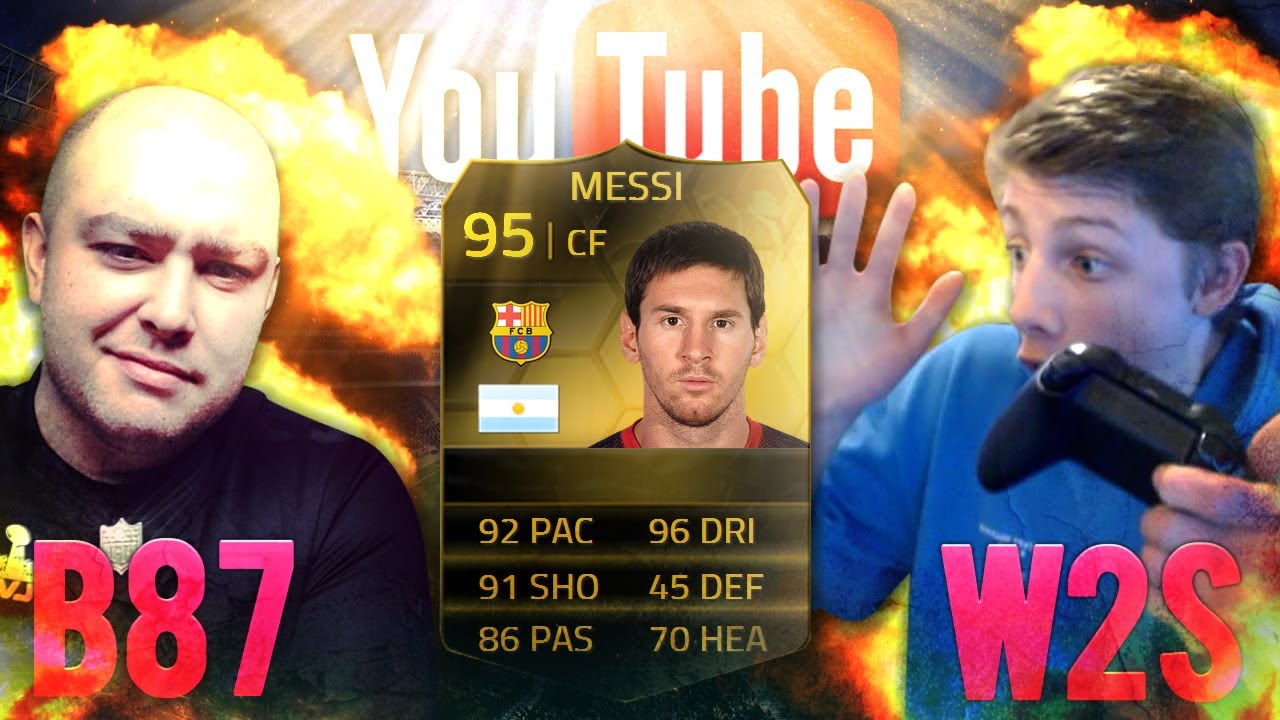 FIFA 14 - INFORM MESSI WAGER vs BATESON87 - BEATING YOUTUBERS #1