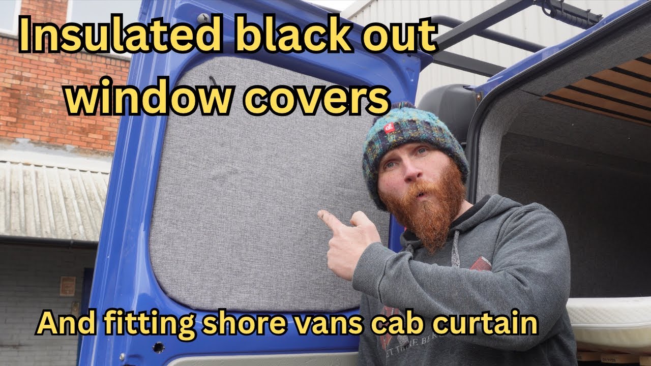 How to make Campervan insulated black out window covers. Trafic camper conversion | pt 40
