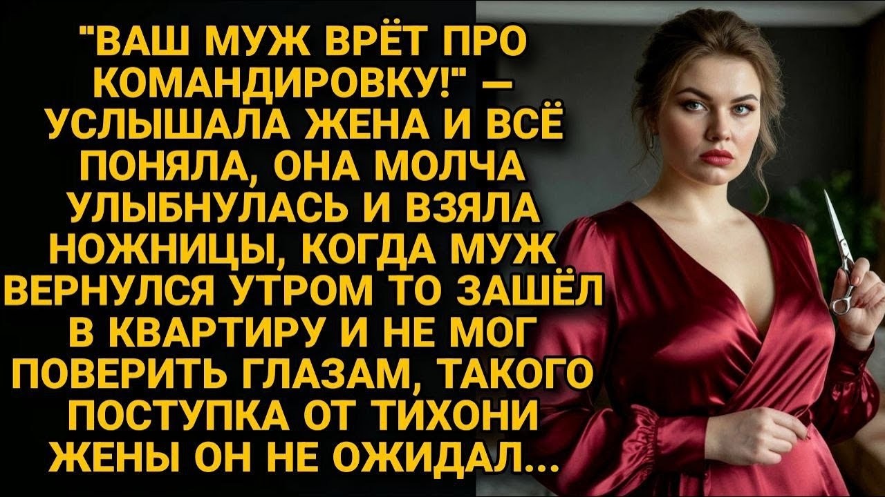 Ваш муж врёт!   — услышала жена  Утром он вошёл и онемел от увиденного