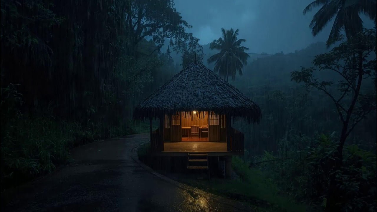 Soft Rain Sounds in Deep Forest 🌙 | Night Nature Ambience for Sleep