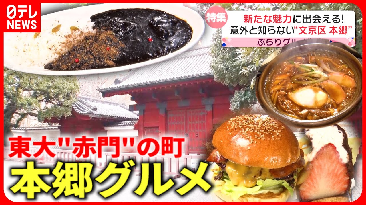 【グルメ散歩】絶品黒カレー＆煮込みうどん！歴史ある"本郷"の人気グルメ『every.特集』