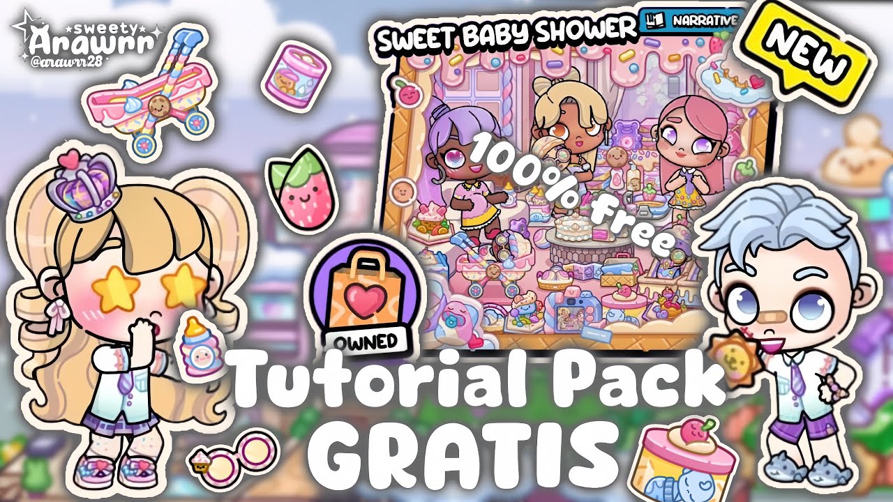 TUTORIAL AVATAR WORLD|| ׅ ׅ삶𝅄ᥒִᧉω֟֯ ρᨷ𝗌Ɨ Pack Sweet Baby Shower Free