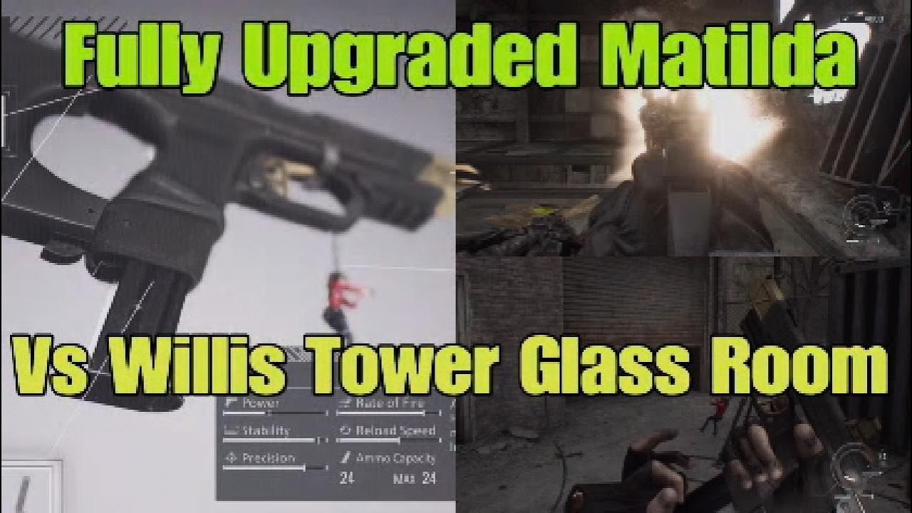 Resident Evil Requiem Fully Upgraded Matilda IMP Vs Willis Tower Glass Room Feat First Person Death