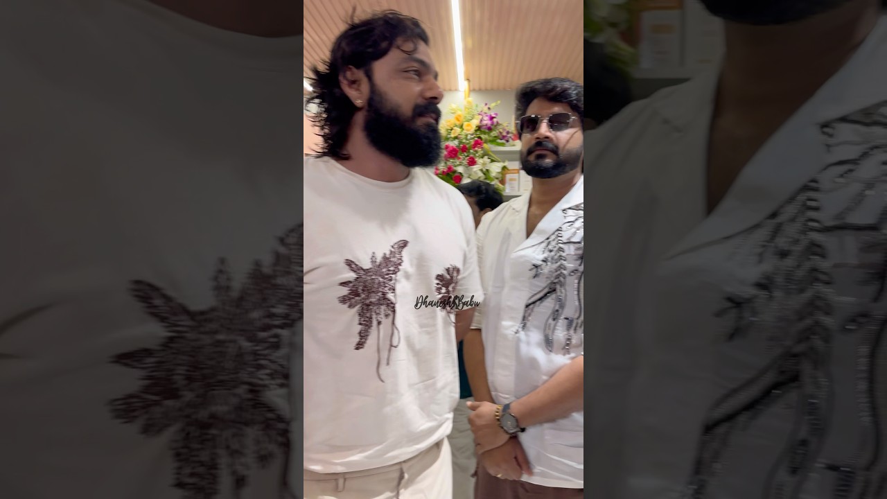 Bigg Boss 8 Winner Nikhil Maliyakkal & Arjun Ambati at HK Permanent Makeup Grand Opening in Vizag