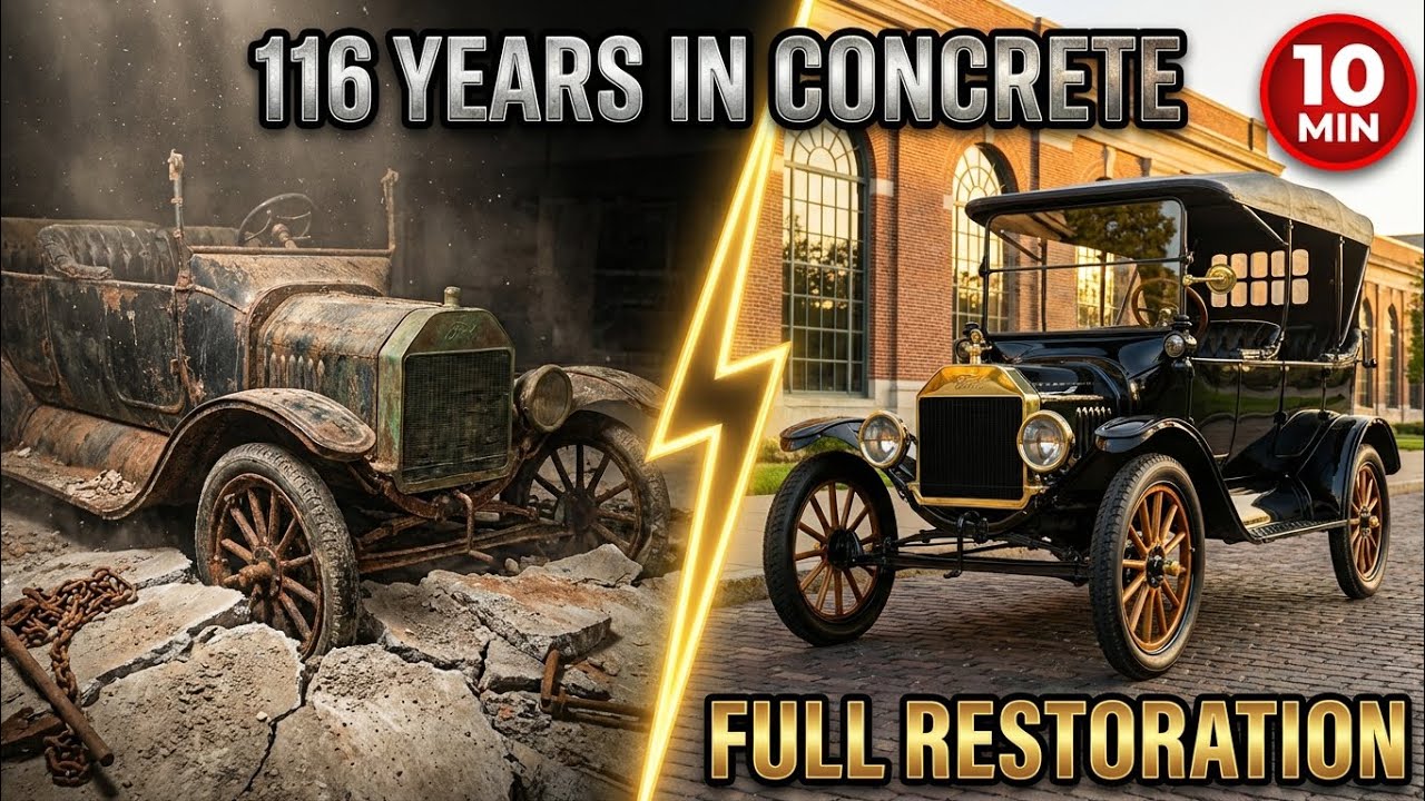 ASMR Restoration: 1908 Ford Model T Buried in Concrete for 116 Years | Full Recovery & Rebuild