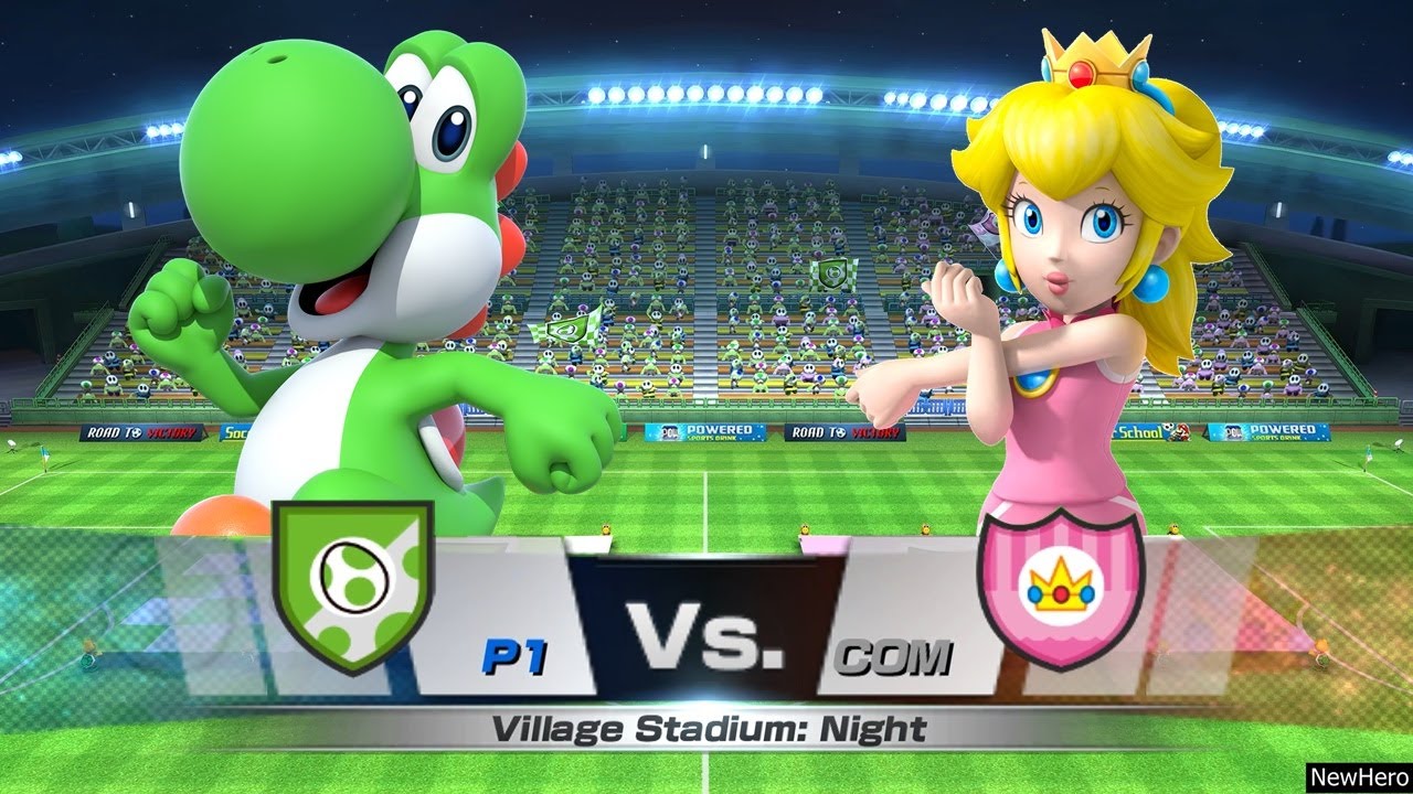 Mario Sports Superstars - Team Yoshi Vs. Team Peach