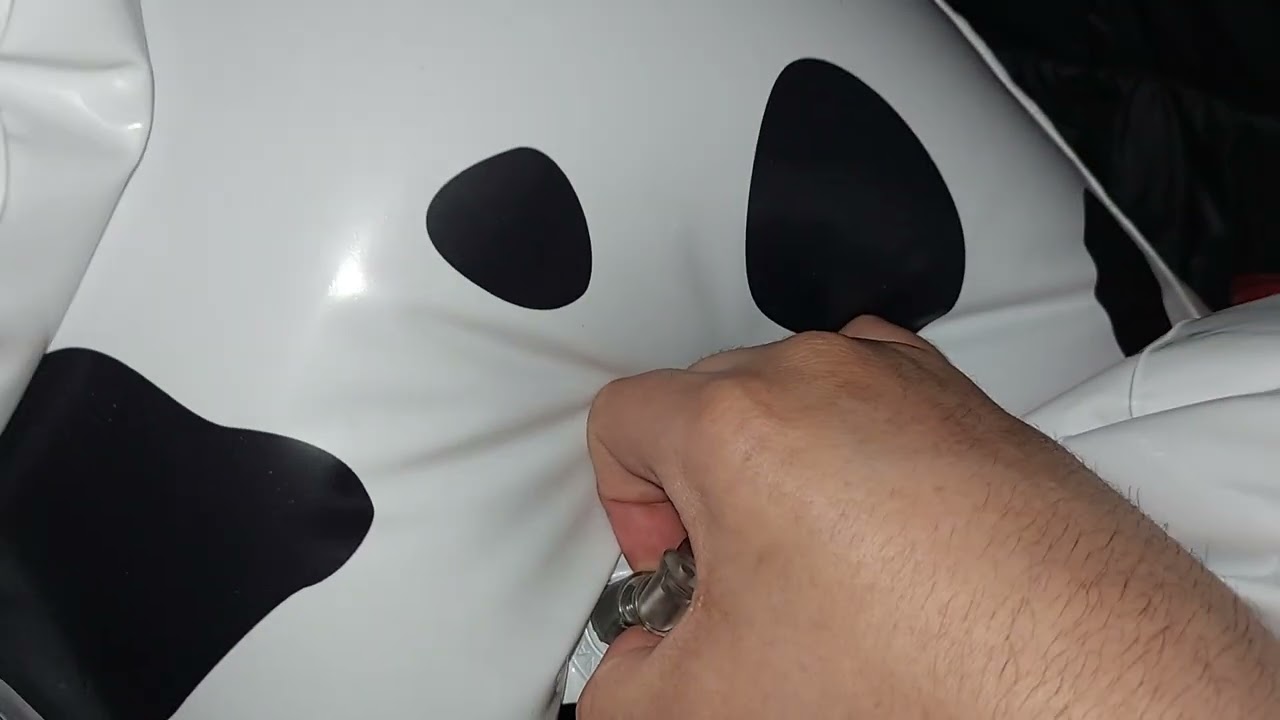 Inflatable Banzai Sprinkler Dalmatian Deflation