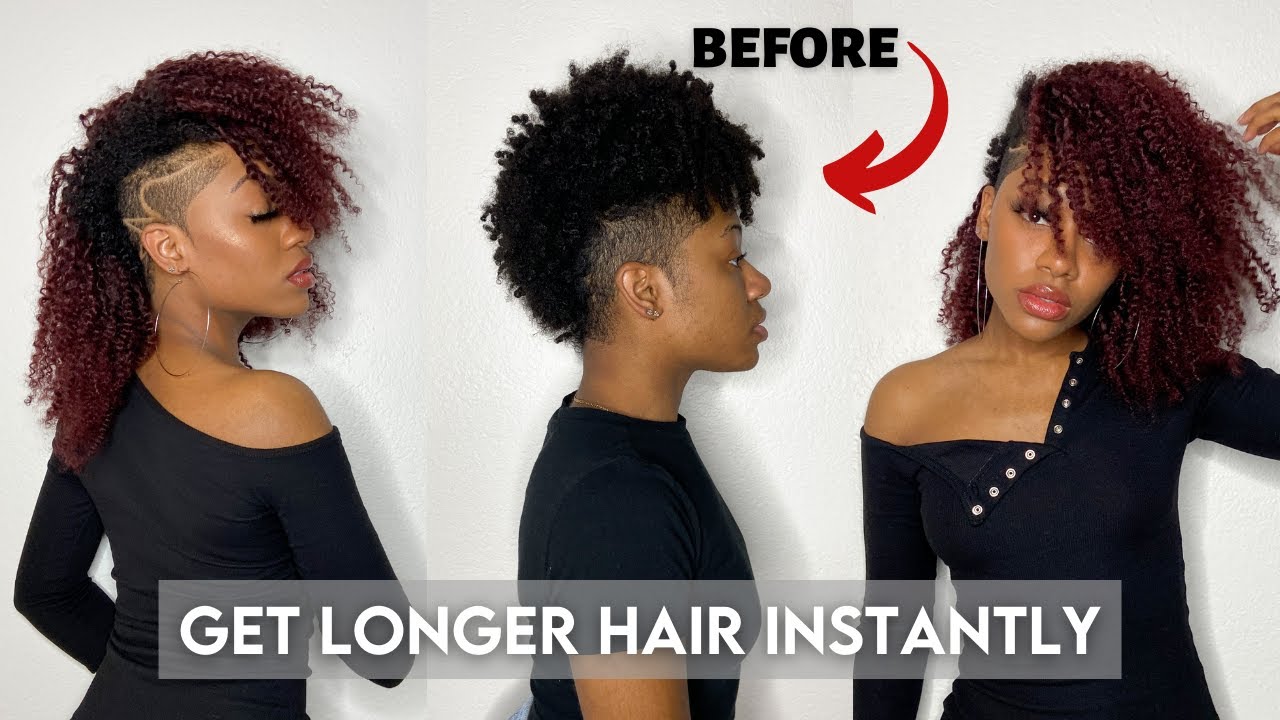 HOW TO Install Clip Ins on SHORT Natural Hair |  Amazing Beauty Hair Kinky Curly Clip Ins Review
