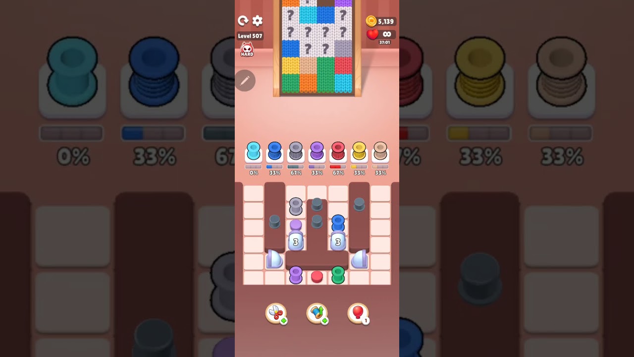 Color Knitzy Walkthrough Level 507 Hard