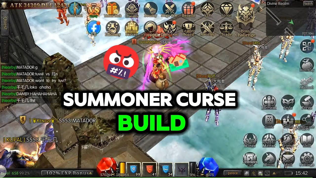 This Summoner Curse Build Is Basically Immortal in PvP #mumonarchsea