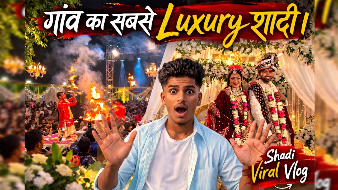 Gau ka sabse luxury shadi 🔥💗! Uncle ji marriage ❣️! 