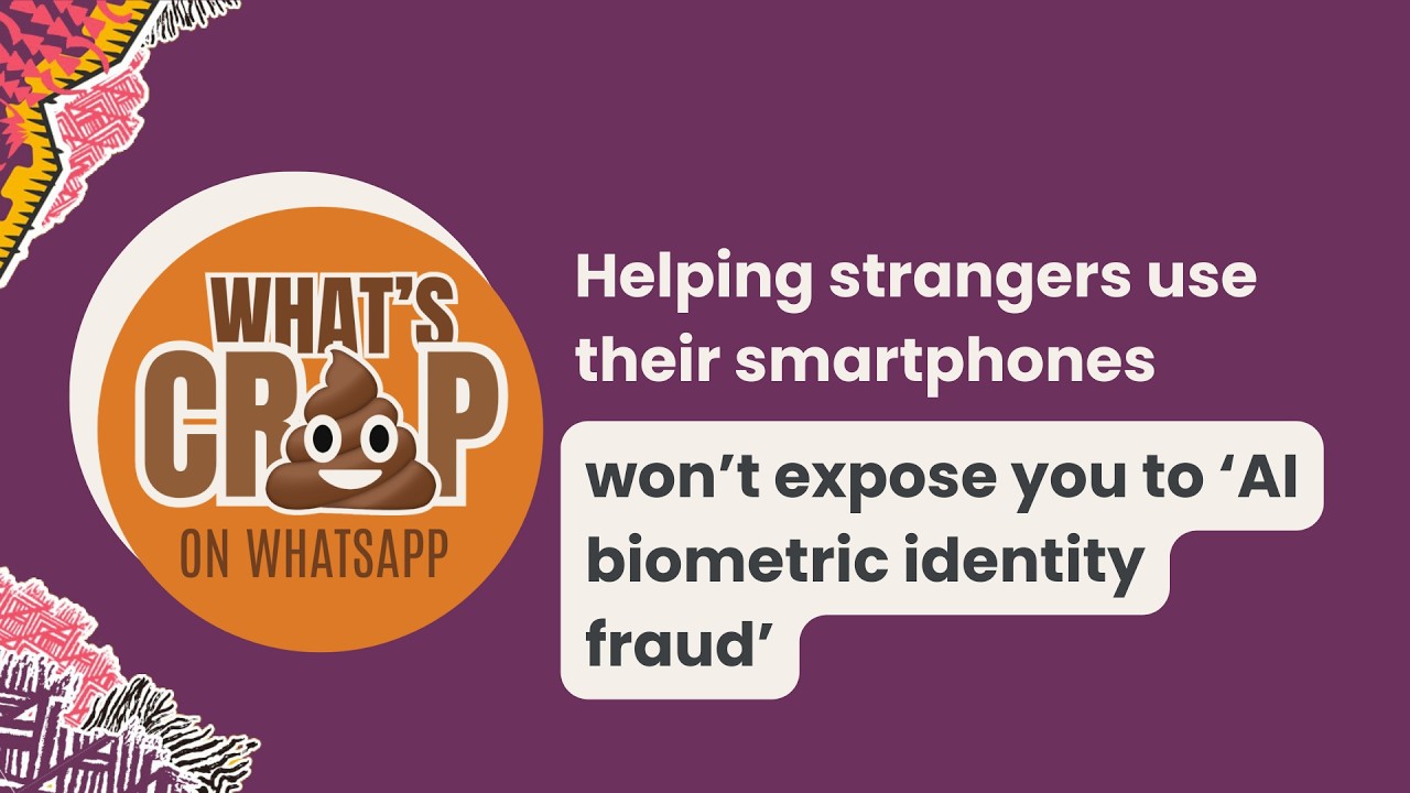 No, helping strangers use their smartphones will not expose you to ‘AI biometric identity fraud’.
