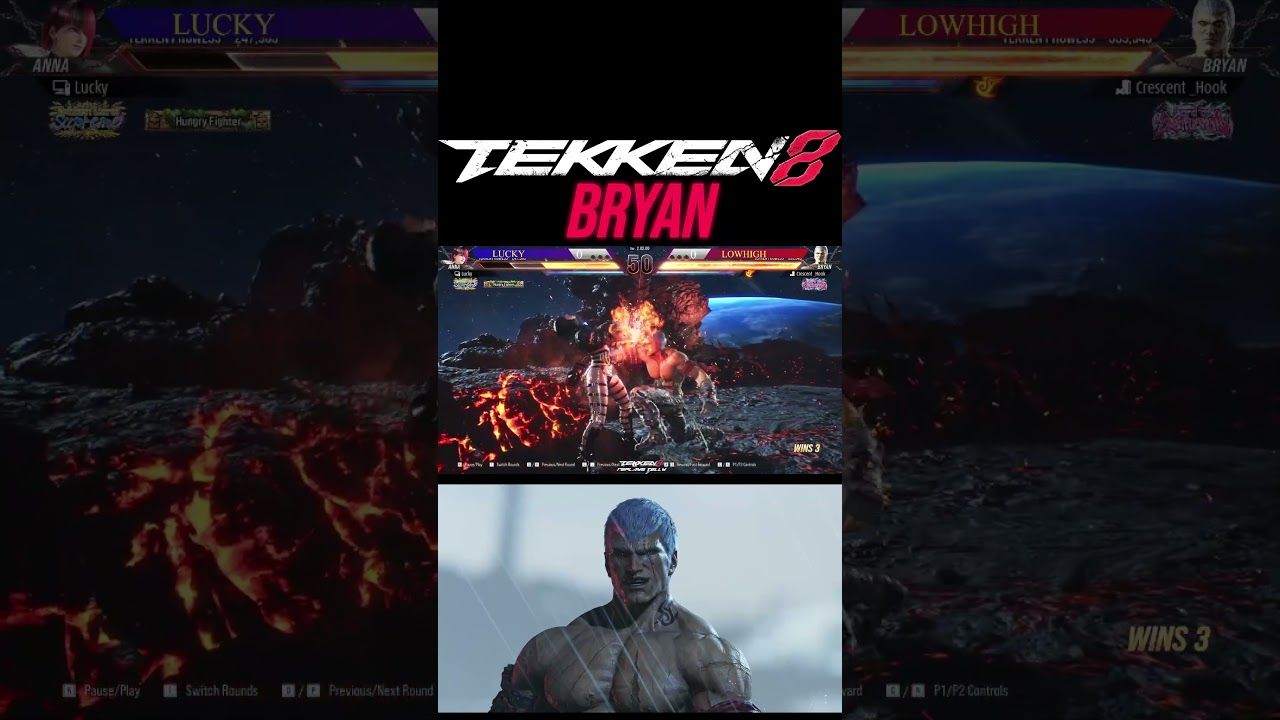 Tekken 8 😱 LowHigh Bryan Knee Combo 😱 #shorts #bryan