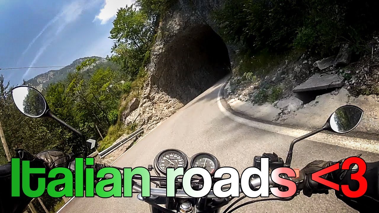 RAW onboard: having FUN in ITALY! riding Passo di Pramollo (Nassfeld) HONDA CB500