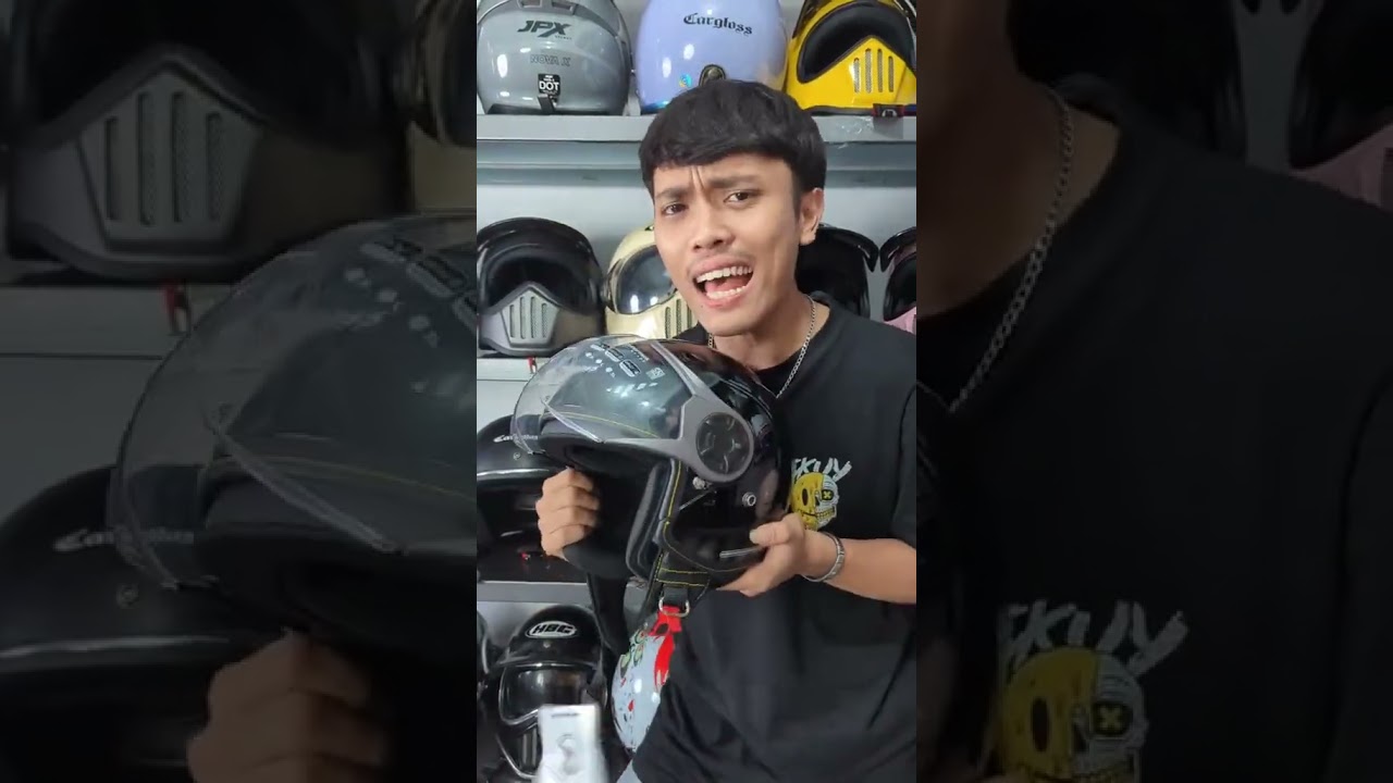 Helm Cargloss yrm retro half face,helm simple original cocok untuk harian