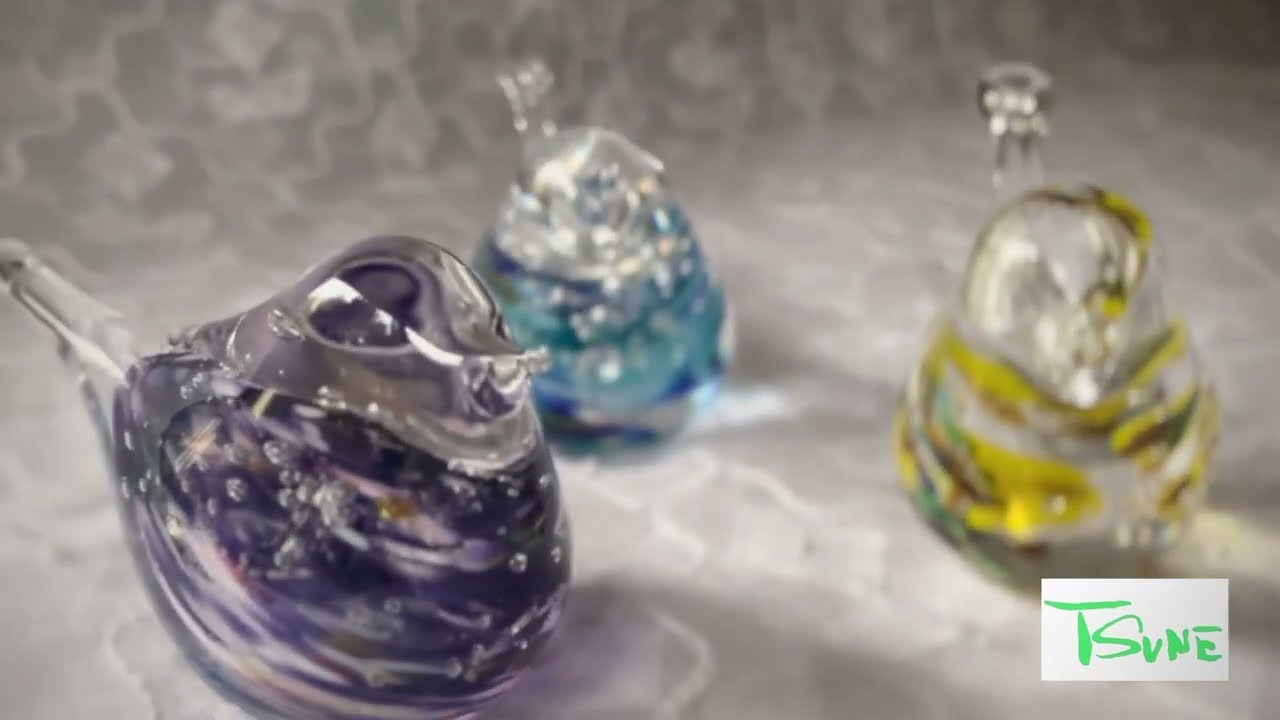 【TSUNE田中恒子の器】Glass happy bird