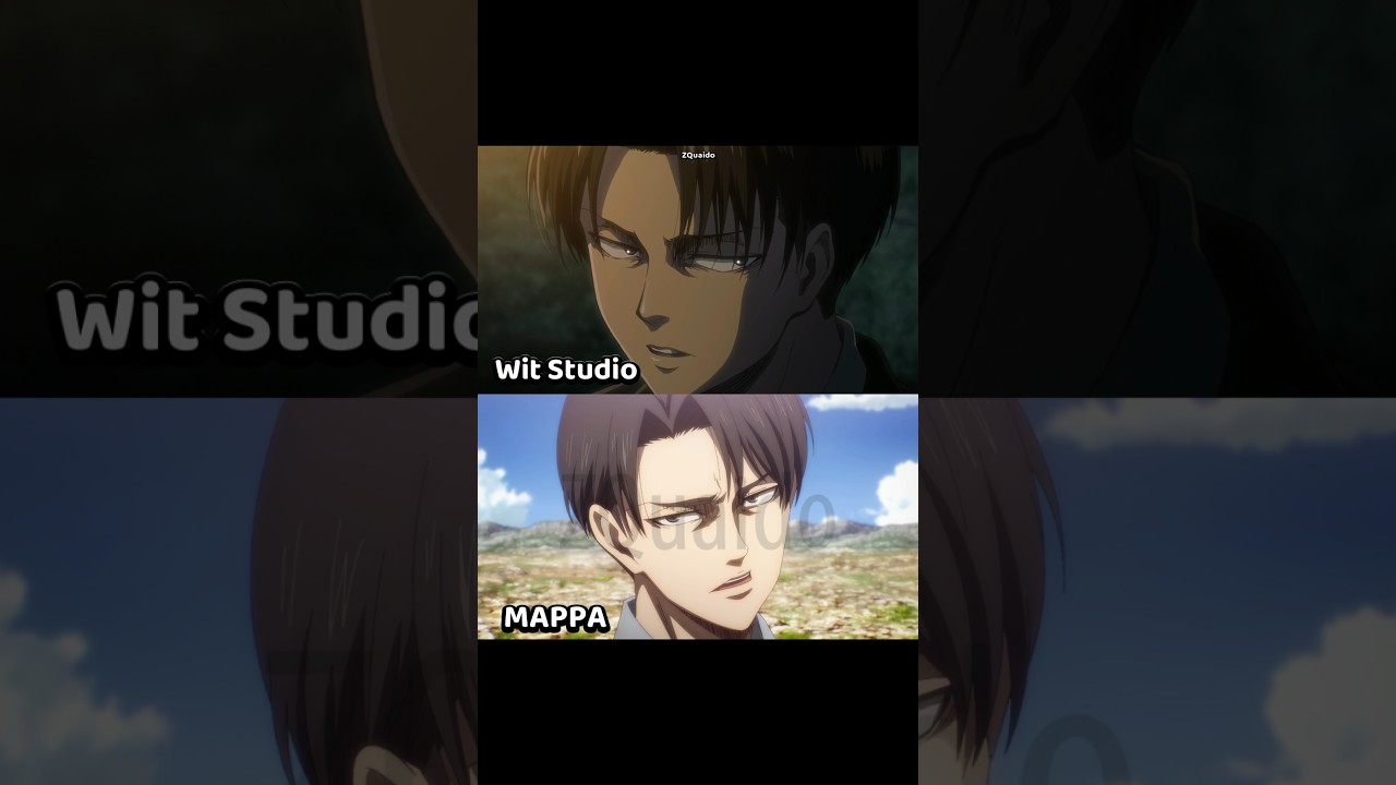 Levi, MAPPA vs Wit Studio [Ver 2] #anime #shorts #aot