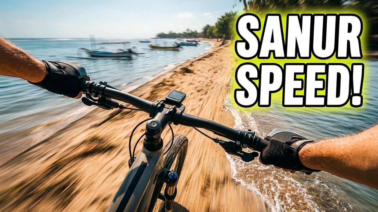 4K- SANUR BEACH BALI BIKE RIDE