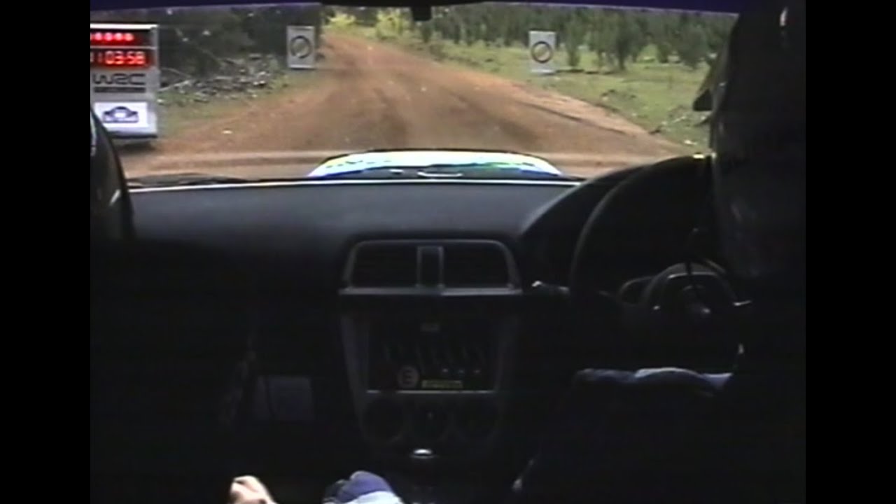 2003 Rally Aust - Onboard Dean Herridge/Glenn Macneall SS12 Helena East Subaru Rally Team Australia