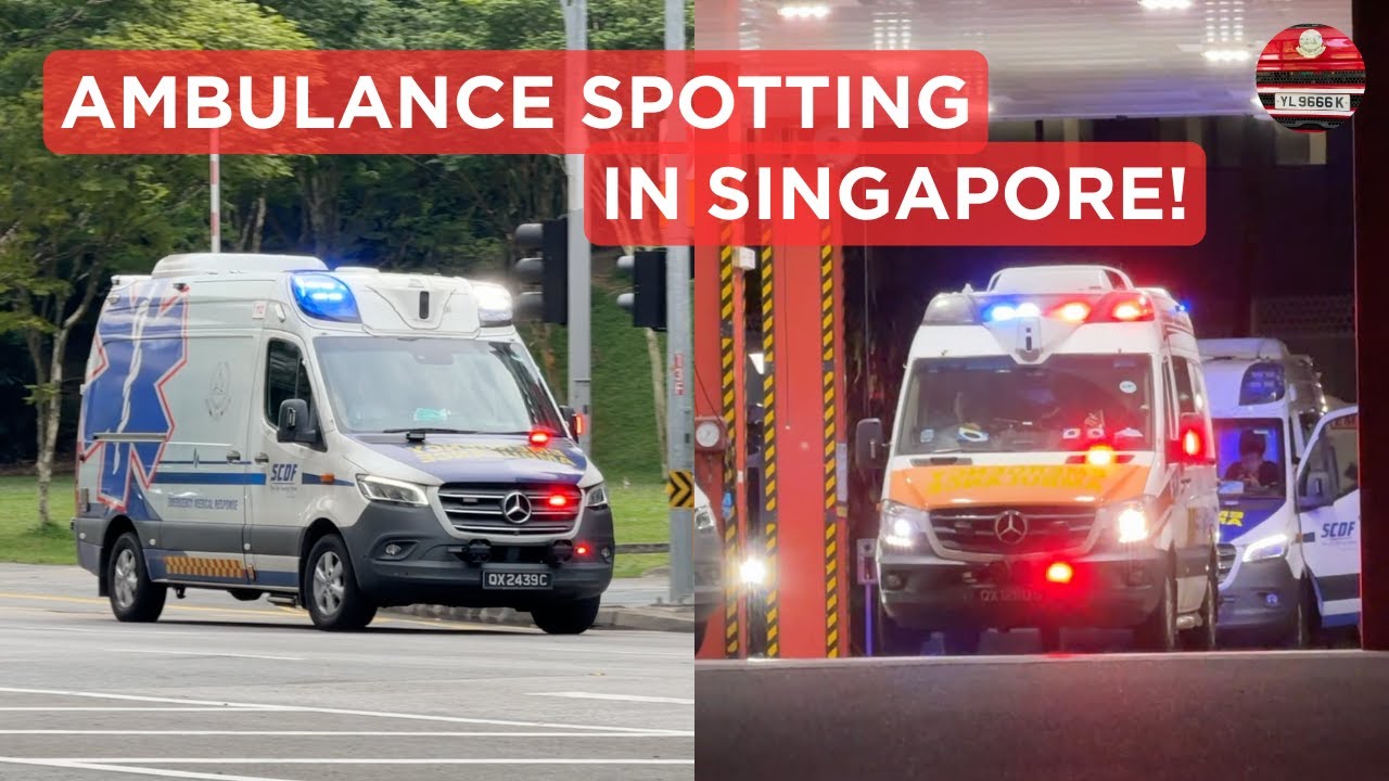 AMBULANCE SPOTTING in Singapore! - [TURNOUT COMPILATION] SCDF Ambulances