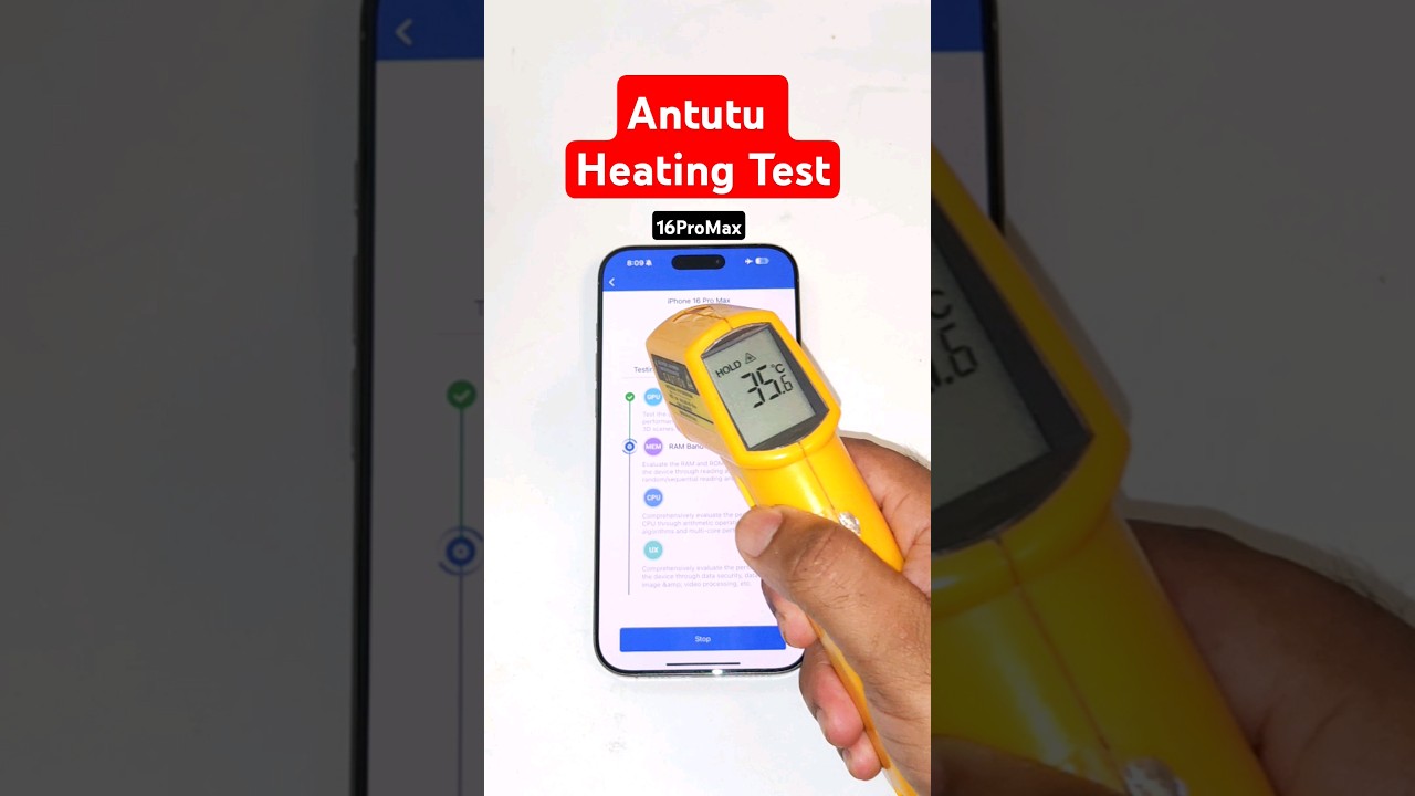 16promax Heating Test Antutu 🔥😱😲