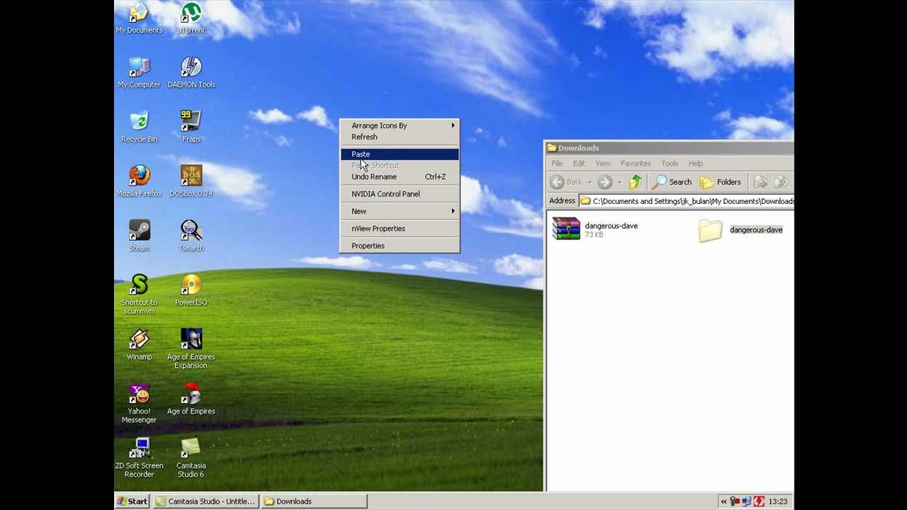 How to copy files on windows 95 on dosbox