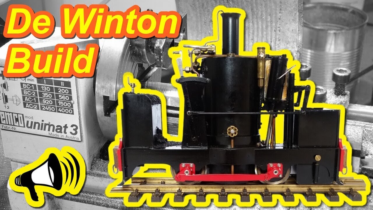 How I Built 24mm Scale De Winton Vertical Boiler Live Steam Model Loco | Unimat 3 Lathe