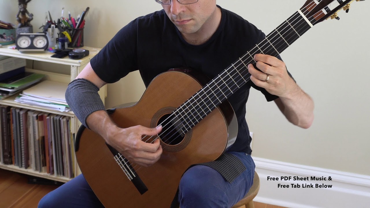 Amanda's Gavotte by Obregon - Free Sheet Music and Tab PDF for Classical Guitar
