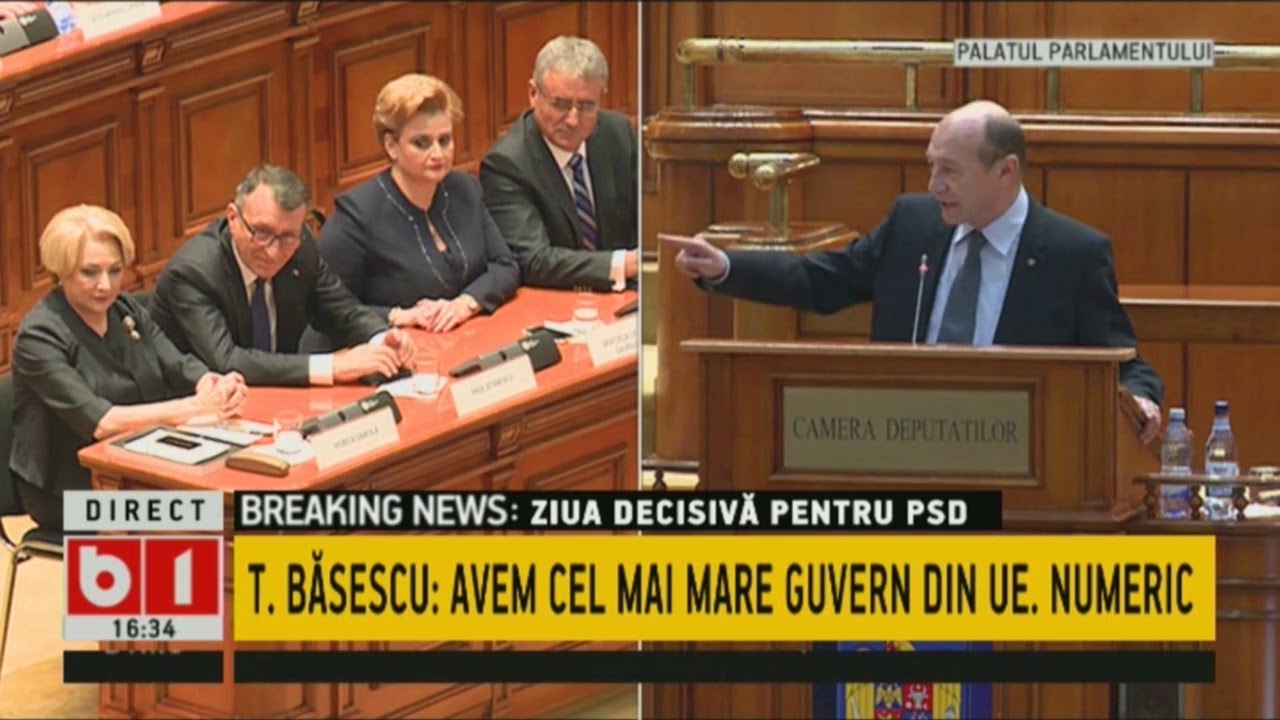 BASESCU: NU-I MAI CERT PE UNGURI CA VORBESC STRICAT LIMBA ROMANA, ACUM AVEM  MINISTRI ROMANI
