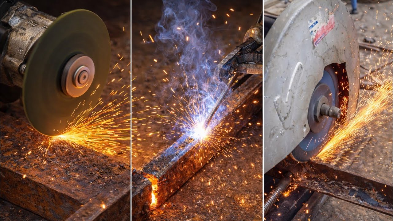 Cutting Welding And Assembling 3 Different Iron Works Done By Black Smith # The Product Makerzz 