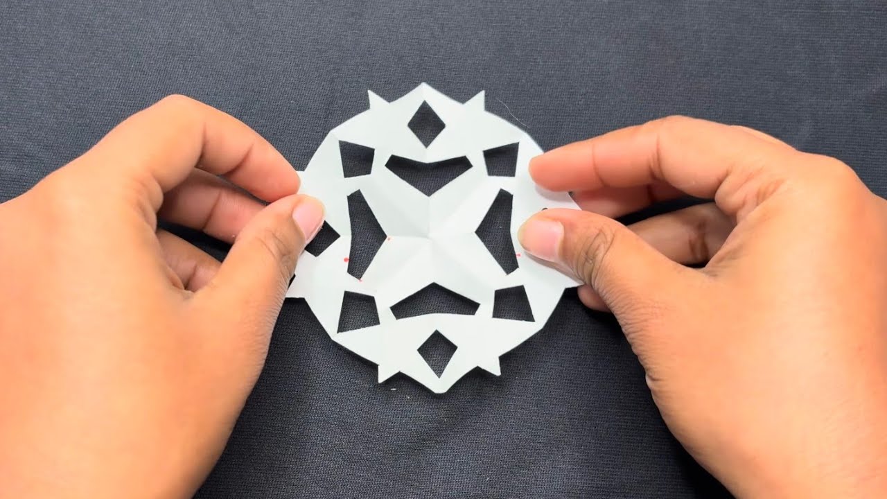 DIY Decorative Snowflake | Preschool Cutting Fun  