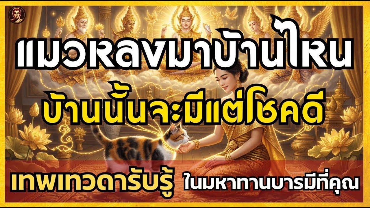 แมวหลงมาบ้านไหน บ้านนั้นจะมีแต่โชคดี เทพเทวดารับรู้ในทานบารมีที่คุณได้สงเคราะห์สัตว์โลก' | คนหาธรรม