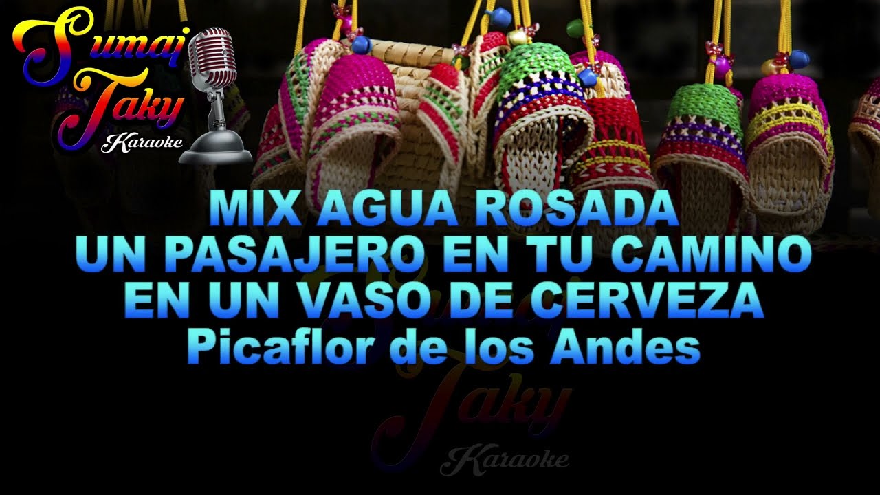 PICAFLOR DE LOS ANDES MIX AGUA ROSADA UN PASAJERO EN TU CAMINO EN UN VASO DE CERVEZA KARAOKE