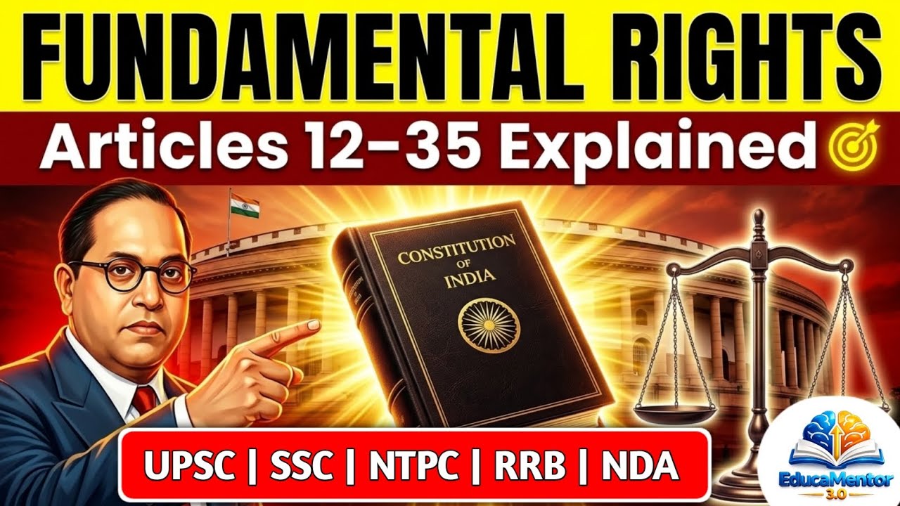 Indian Polity: Fundamental Rights, Part ||| | UPSC | NDA | RRB | NDA | SSC etc.